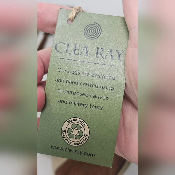 Clea Ray US Military Upcycled Canvas Shoulderbag Crossbody NWT - Picture 13 of 16